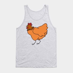 Red Chicken Tank Top